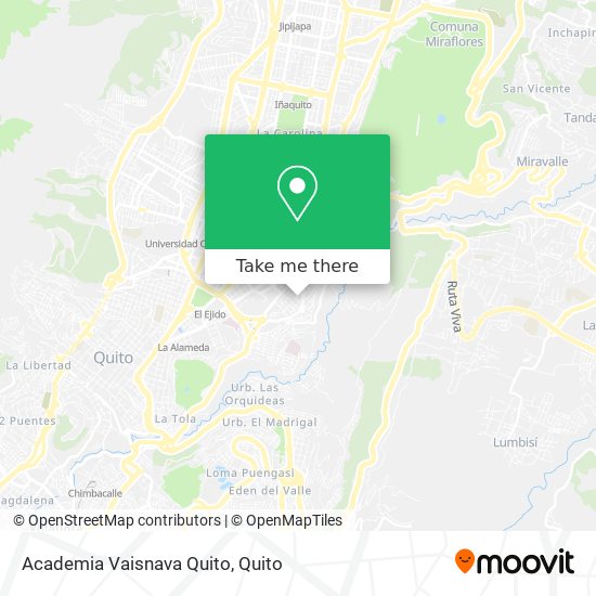 Academia Vaisnava Quito map