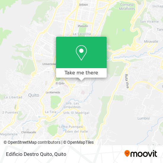 Mapa de Edificio Destro Quito