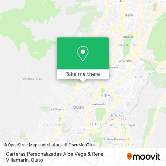 Carteras Personalizadas Aída Vega & René Villamarín map