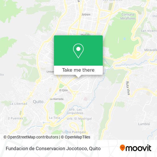 Fundacion de Conservacion Jocotoco map
