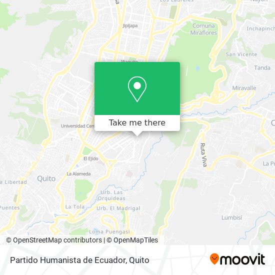 Partido Humanista de Ecuador map
