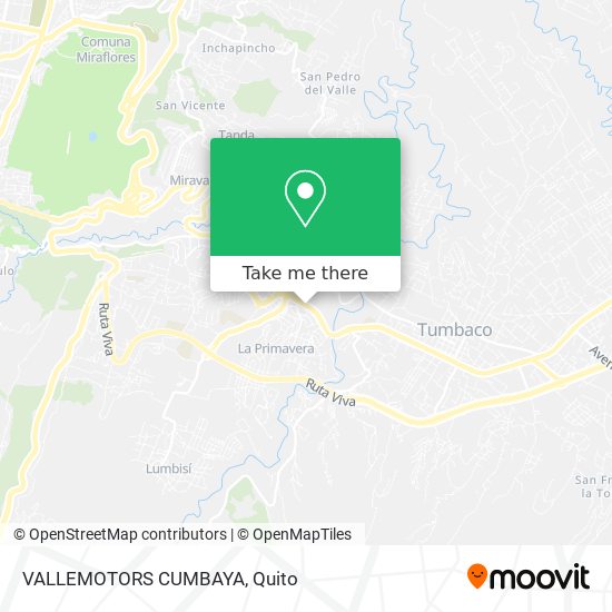 Mapa de VALLEMOTORS CUMBAYA