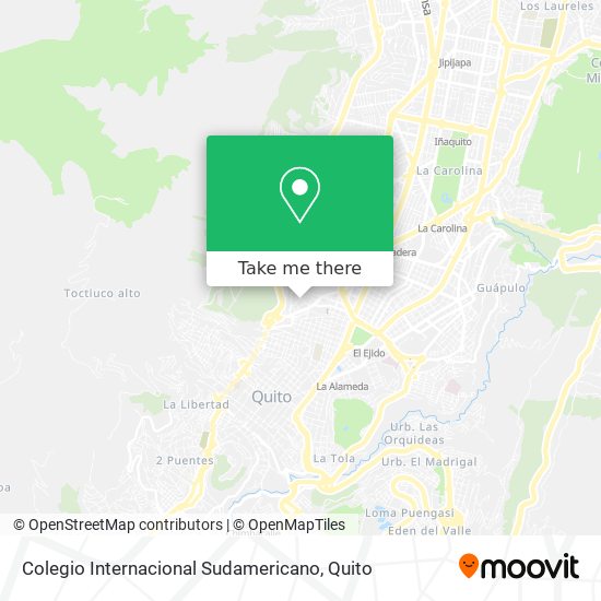 Colegio Internacional Sudamericano map
