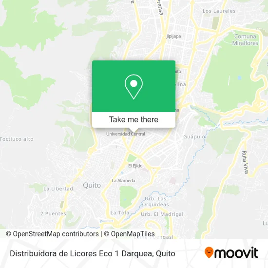 Distribuidora de Licores Eco 1 Darquea map