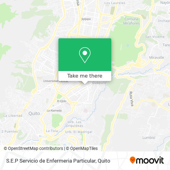 Mapa de S.E.P Servicio de Enfermeria Particular