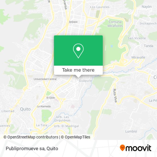 Mapa de Publipromueve sa