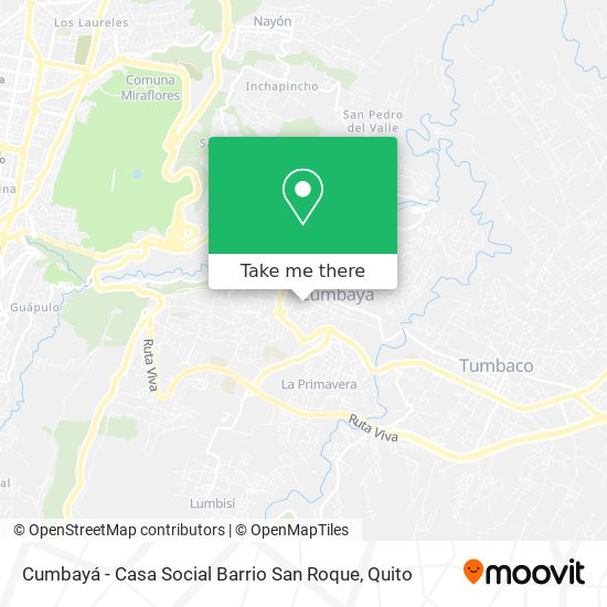 Cumbayá - Casa Social Barrio San Roque map