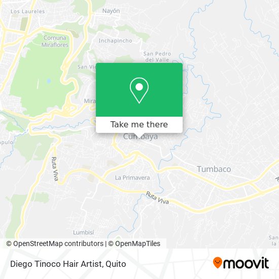 Diego Tinoco Hair Artist map