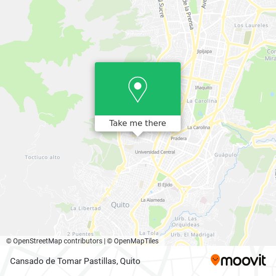 Mapa de Cansado de Tomar Pastillas