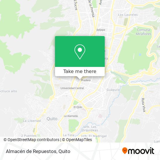 Almacén de Repuestos map