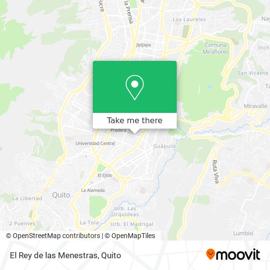 Mapa de El Rey de las Menestras