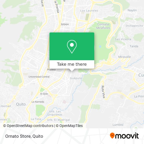 Ornato Store map