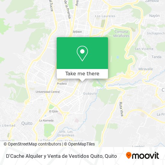 D'Cache Alquiler y Venta de Vestidos Quito map