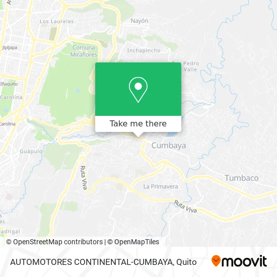 AUTOMOTORES CONTINENTAL-CUMBAYA map