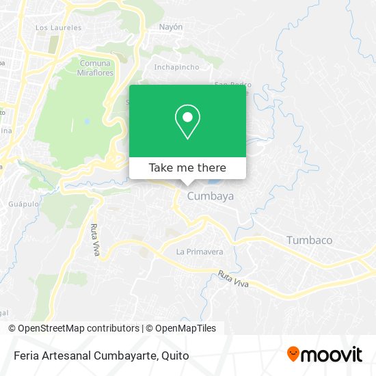 Mapa de Feria Artesanal Cumbayarte