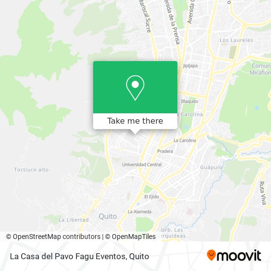 La Casa del Pavo Fagu Eventos map