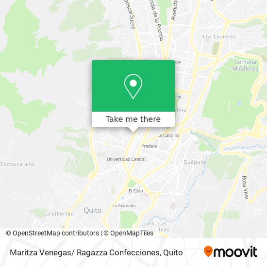 Maritza Venegas/ Ragazza Confecciones map