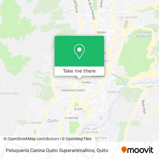 Peluquería Canina Quito Superanimalitos map