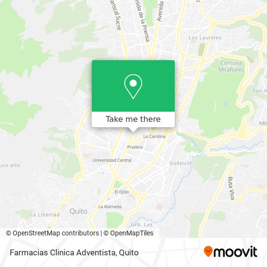 Farmacias Clinica Adventista map