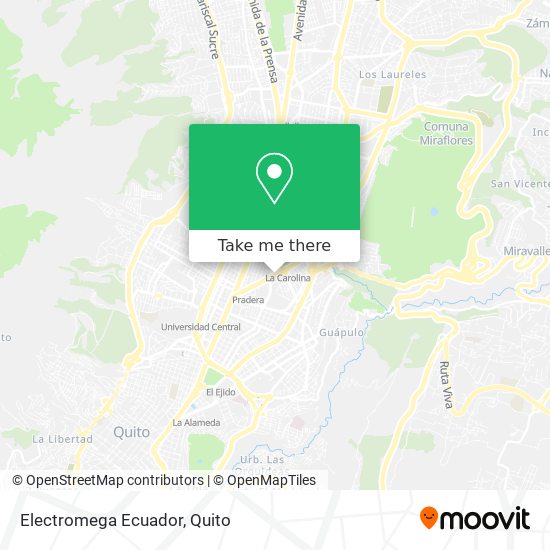 Electromega Ecuador map