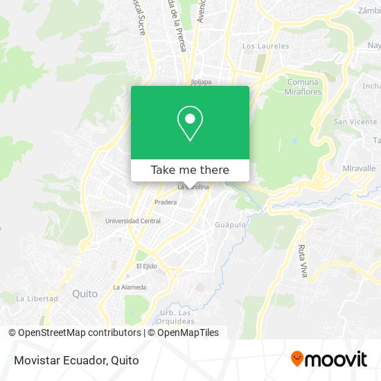 Movistar Ecuador map