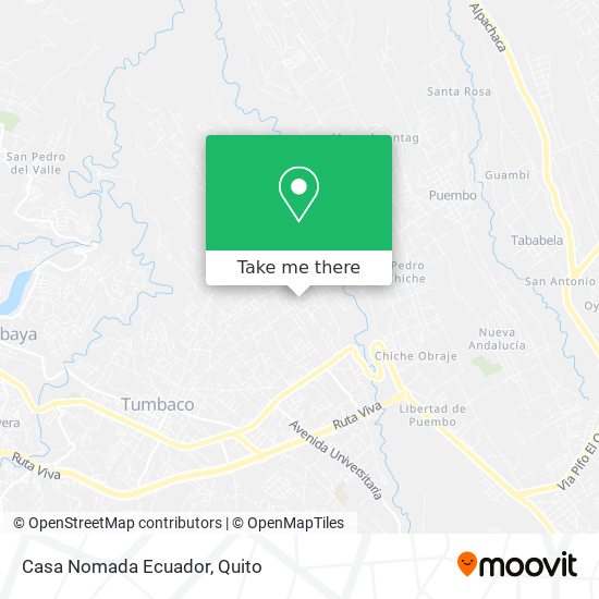 Mapa de Casa Nomada Ecuador