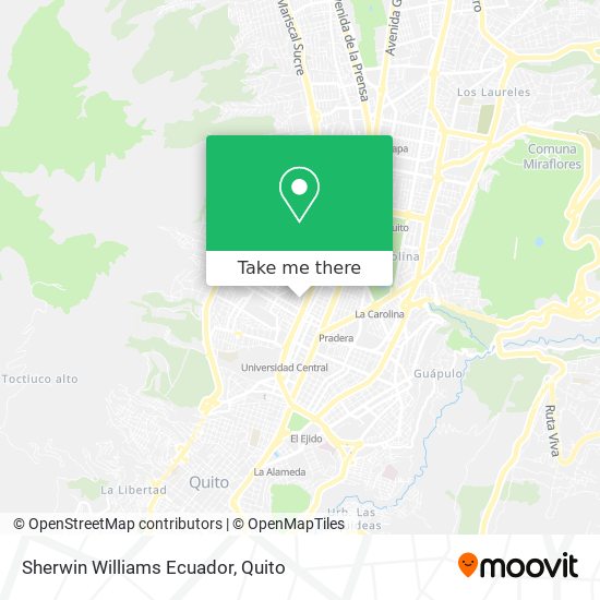 Sherwin Williams Ecuador map