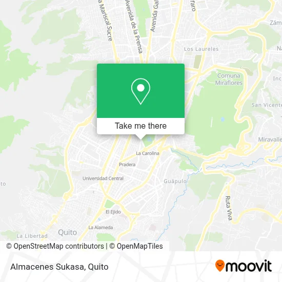 Almacenes Sukasa map