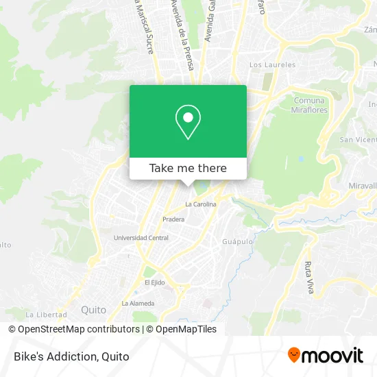 Bike's Addiction map