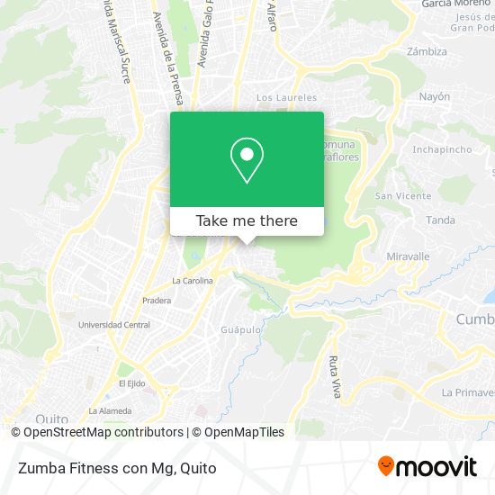 Mapa de Zumba Fitness con Mg