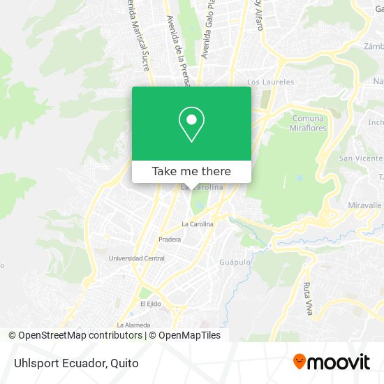 Uhlsport Ecuador map