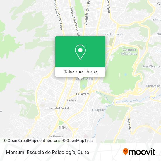 Mapa de Mentum. Escuela de Psicología