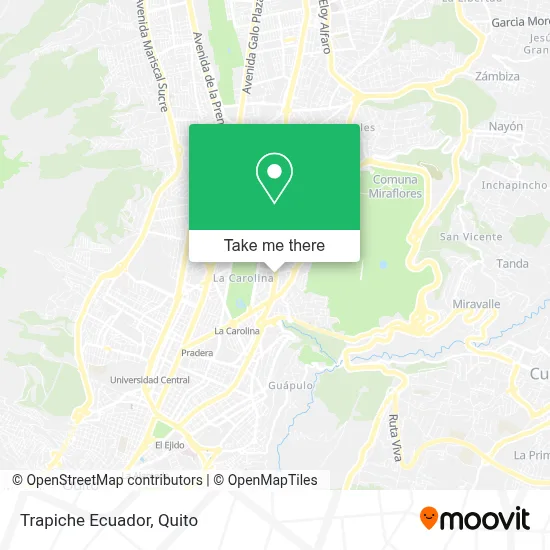 Trapiche Ecuador map