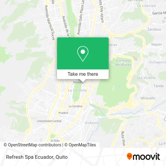 Refresh Spa Ecuador map