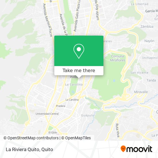 Mapa de La Riviera Quito