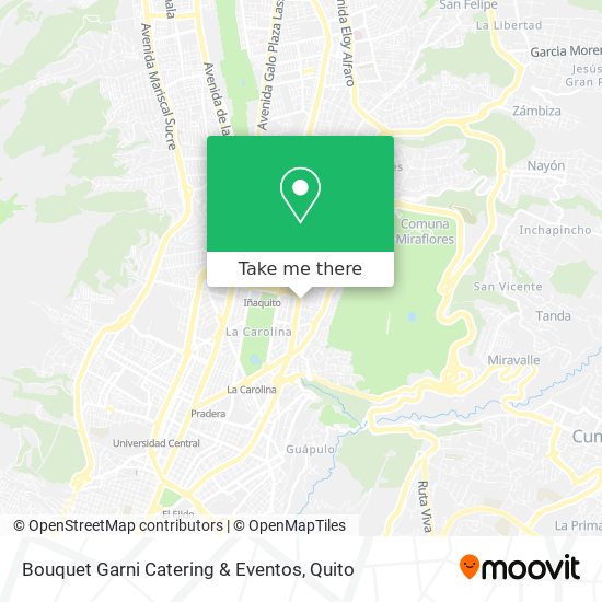 Mapa de Bouquet Garni Catering & Eventos