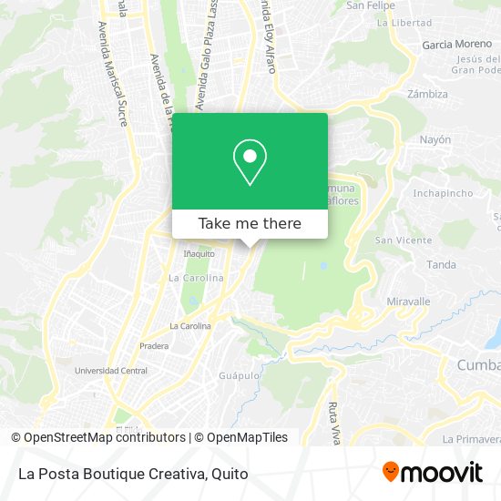 Mapa de La Posta Boutique Creativa
