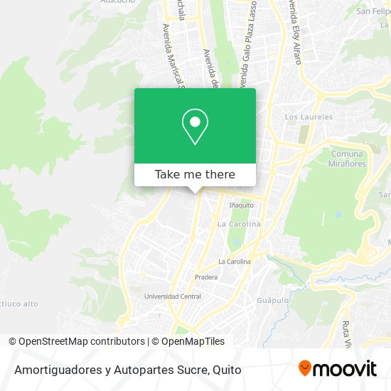 Amortiguadores y Autopartes Sucre map