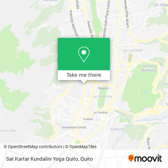 Sat Kartar Kundalini Yoga Quito map
