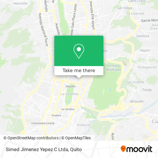 Simed Jimenez Yepez C Ltda map