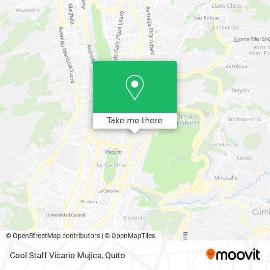 Mapa de Cool Staff Vicario Mujica
