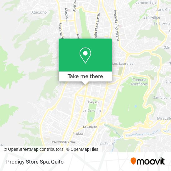 Mapa de Prodigy Store Spa