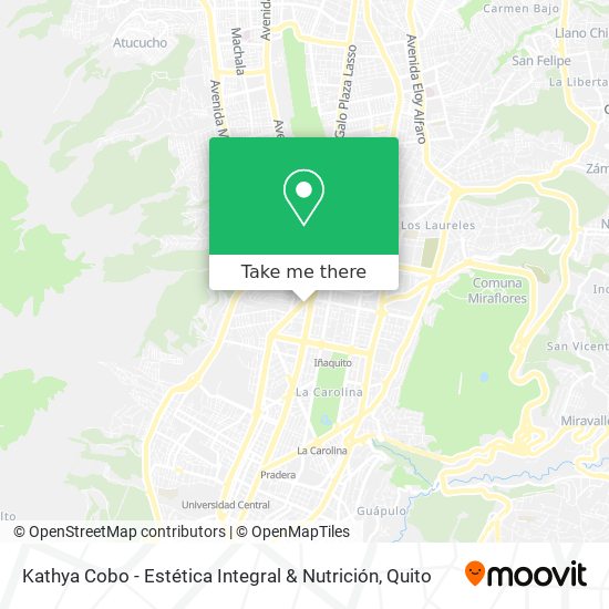 Kathya Cobo - Estética Integral & Nutrición map