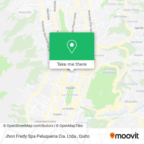 Jhon Fredy Spa Peluqueria Cia. Ltda. map