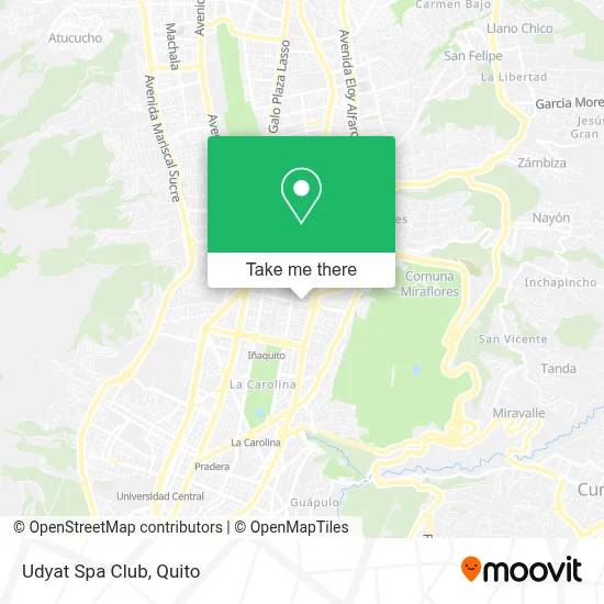 Udyat Spa Club map