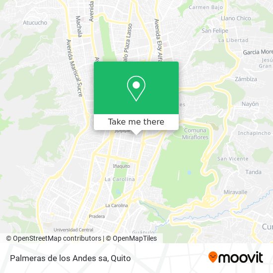 Palmeras de los Andes sa map