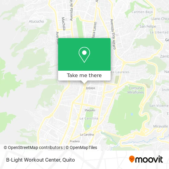 B-Light Workout Center map