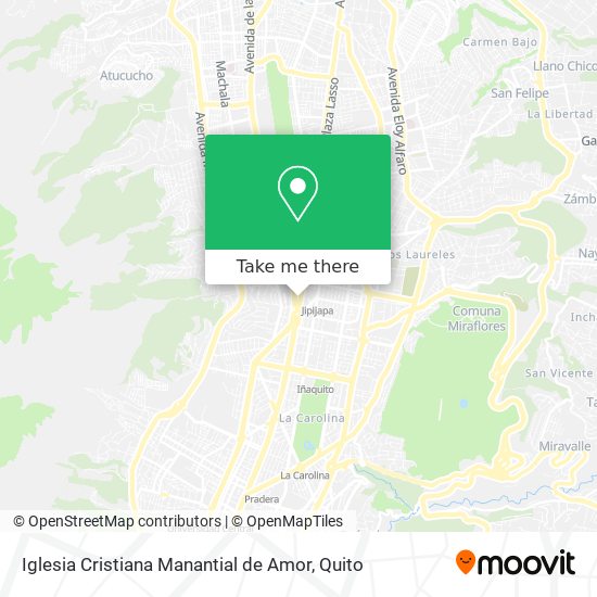 Mapa de Iglesia Cristiana Manantial de Amor