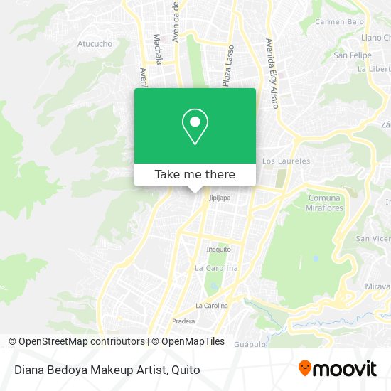 Diana Bedoya Makeup Artist map