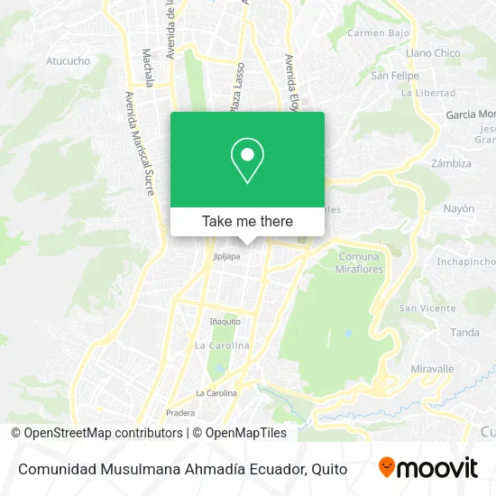 Comunidad Musulmana Ahmadía Ecuador map